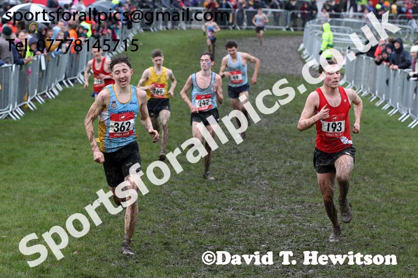 Senior boys 2019 New Balance English Schools Cross Country Champs, Temple Newsam, Leeds. Photo:  David T. Hewitson/Sports for All Pics